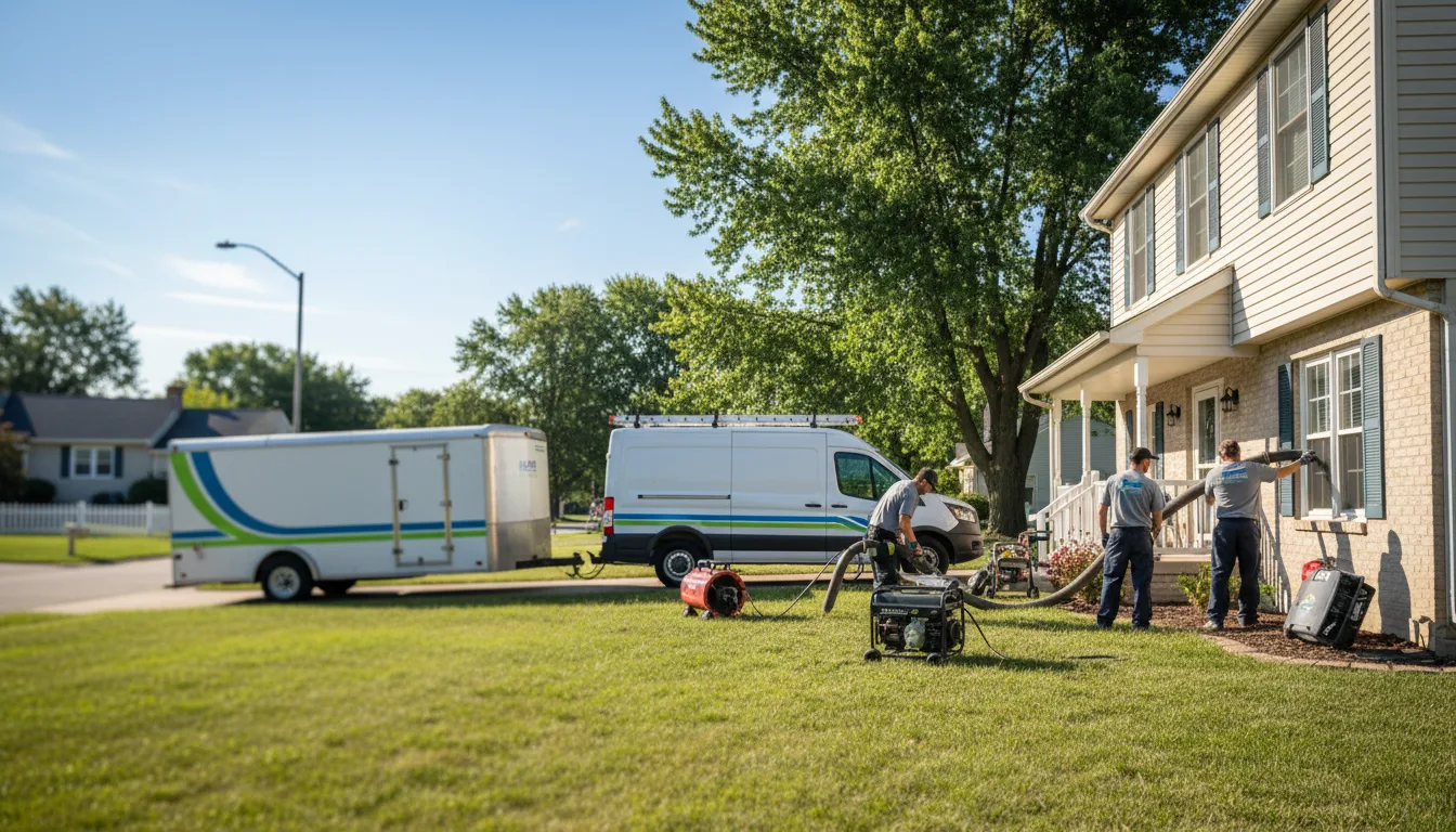 Flooded Basement Restoration And Cleanup With Repair in Mcintire, IA near me